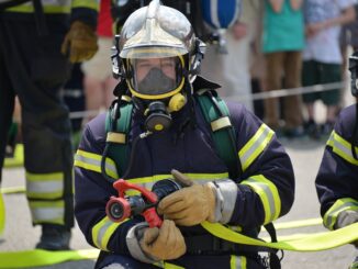 fire fighters, respiratory protection, feuerloeschuebung