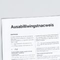 Ausbildungsnachweis